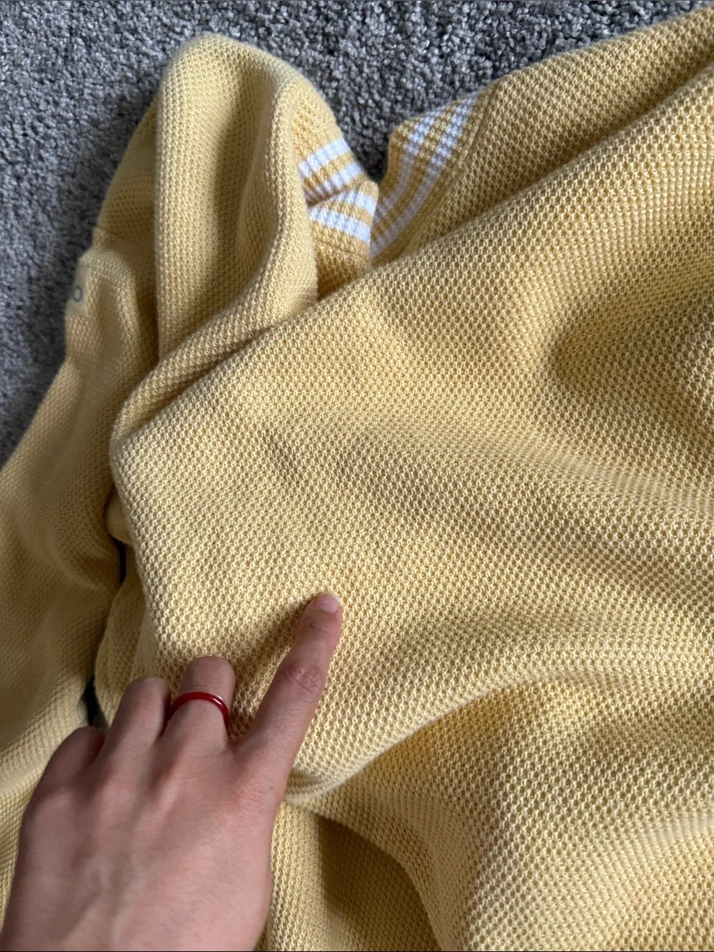 ALO Tennis Club Tennis Club Sweater Knit Cardigan, Butter Yellow, size L